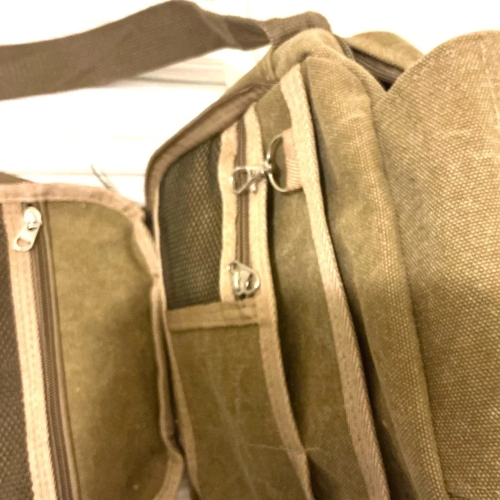Men’s Crossbody Hiking/ Camping Bag with Adjustable Strap and Vintage Appeal